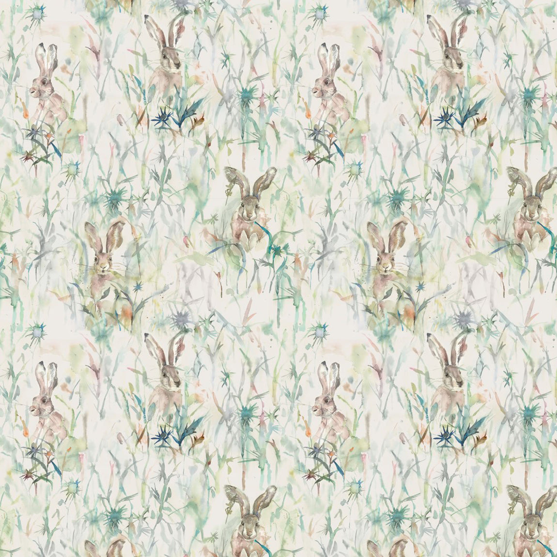 Voyage Maison Jackrabbit Printed Cotton Fabric Cream