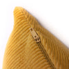 Furn. Jagger Ribbed Corduroy 45cm x 45cm Filled Cushion Ochre Yellow