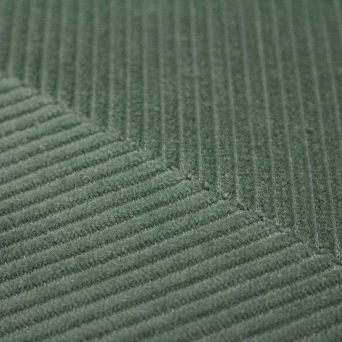 Furn. Jagger Ribbed Corduroy 45cm x 45cm Filled Cushion Sage Green