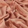 furn. Jakarta Tufted Tasselled 130cm x 180cm Throw Blush