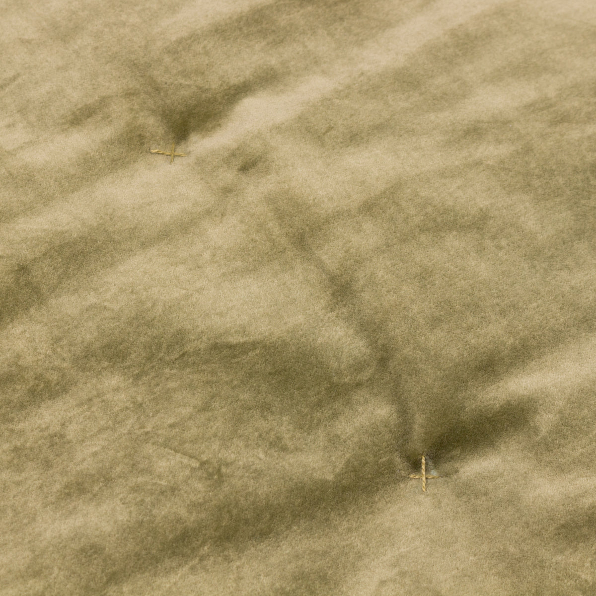 Jaye Cotton Velvet 140cm x 220cm Bedspread Moss