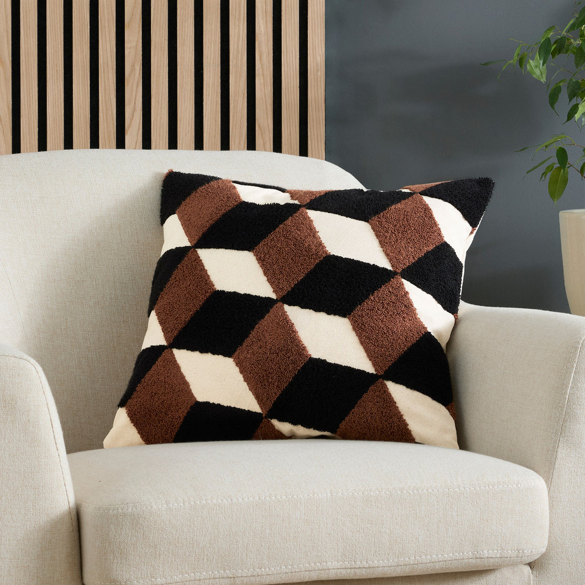 Appletree Jett Tufted 43cmx43cm Filled Cushion Multi