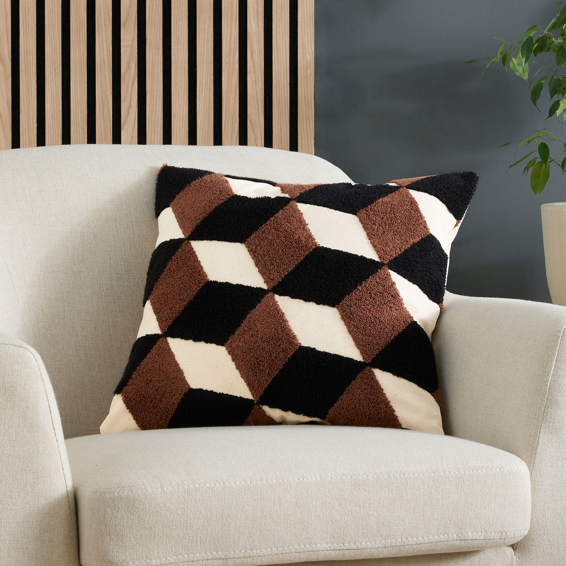 Appletree Jett Tufted 43cmx43cm Filled Cushion Multi