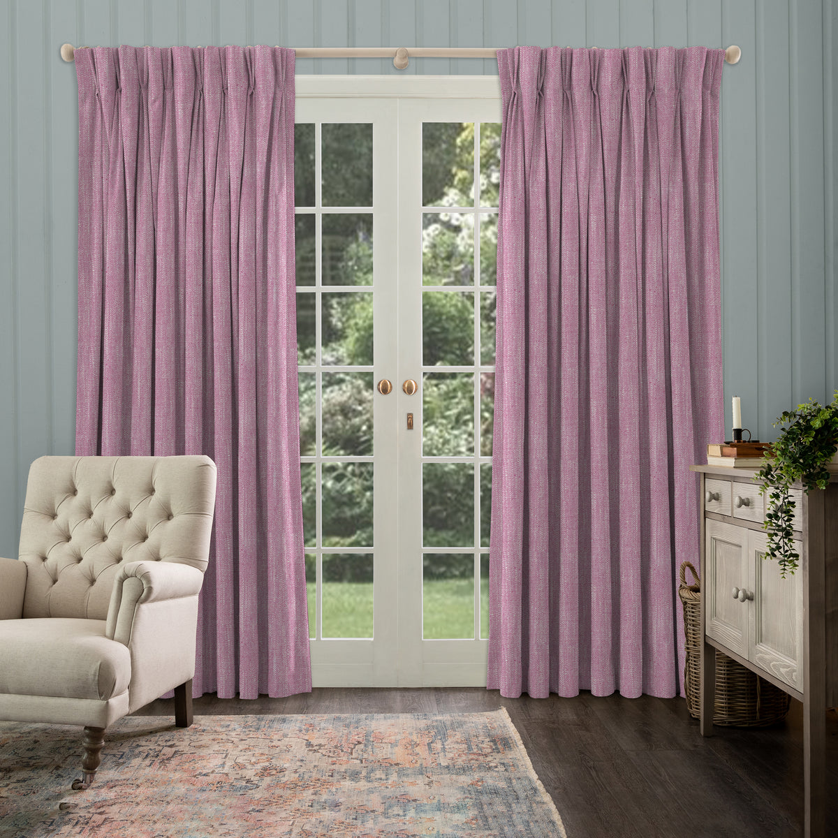Voyage Maison Jedburgh Fabric Raspberry