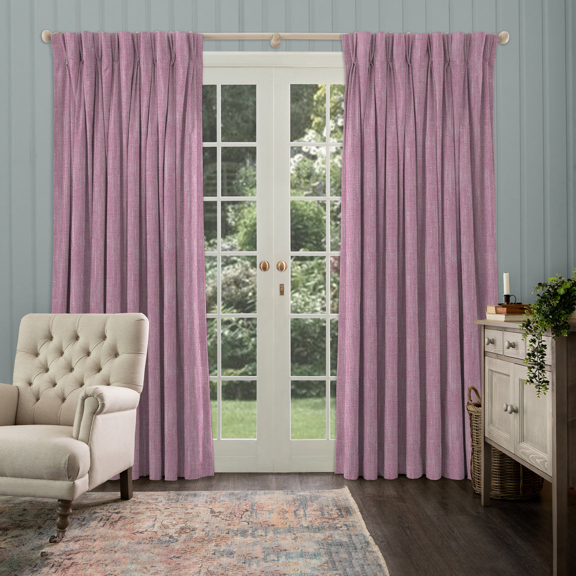 Voyage Maison Jedburgh Fabric Raspberry