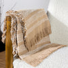Hoem Jour Woven Fringed 130cm x 180cm Throw Nougat
