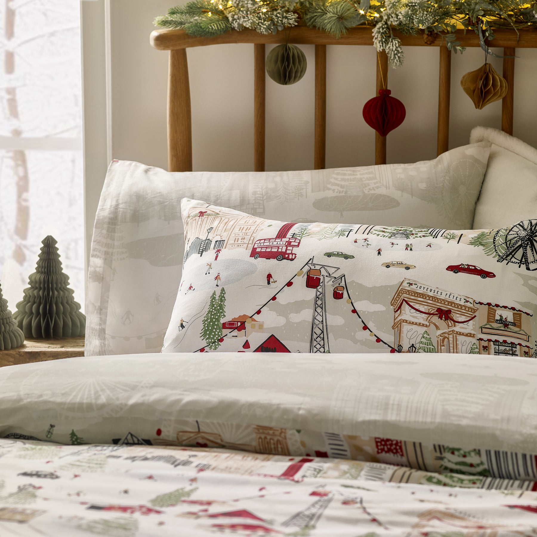 Furn Joy To All Duvet Cover Bedding Set Snow Berry