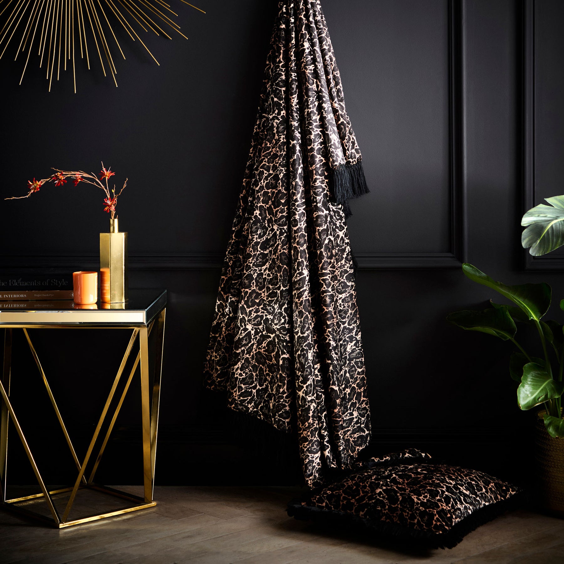 Laurence Llewelyn-Bowen Josephine Velvet 43cmx43cm Filled Cushion Gold