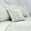 Dreams & Drapes Jasmine Flannel Fleece 43cmx43cm Filled Cushion Green