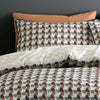 Appletree Jett Cotton Duvet Cover Bedding Set Brown Bracken