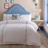 Appletree Julianna Embroidered Duvet Cover Bedding Set White