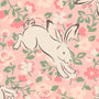 Cath Kidston Jumping Bunnies Made to Measure Blackout Roller Blind Blush Sample Image