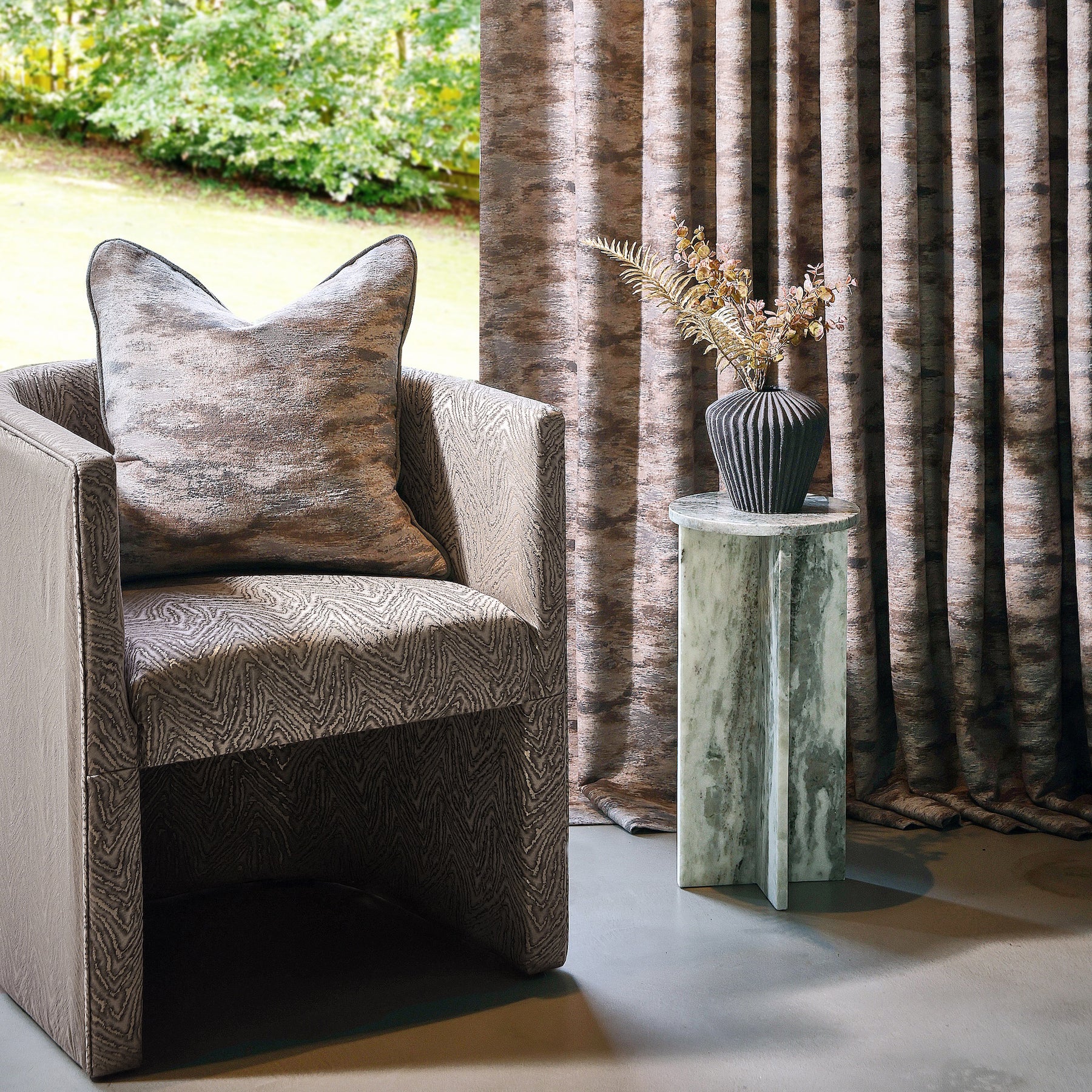 Prestigious Textiles Arlen Jacquard Fabric Sea Glass