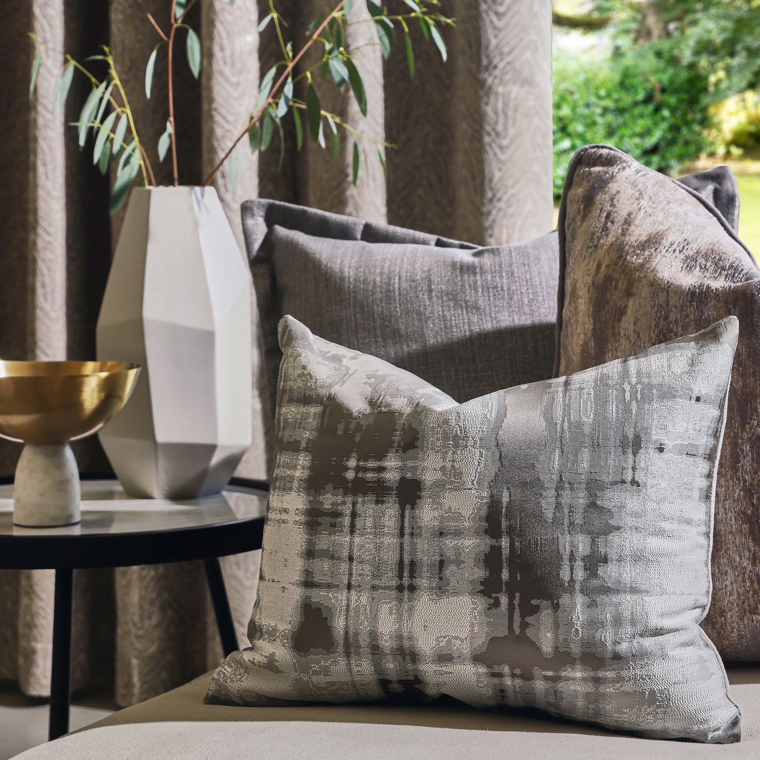 Prestigious Textiles Xander Jacquard Fabric Ecru