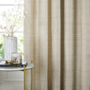 Paoletti Jupiter Chenille Jacquard Ready Made Eyelet Blockout Curtains Ivory Gold