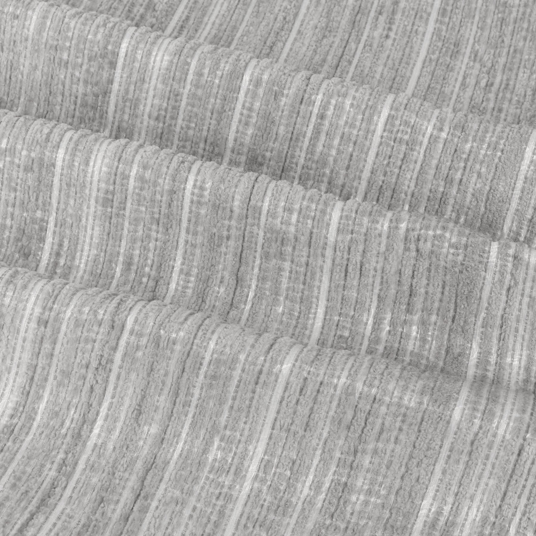 Paoletti Jupiter Chenille Jacquard Ready Made Eyelet Blockout Curtains Silver