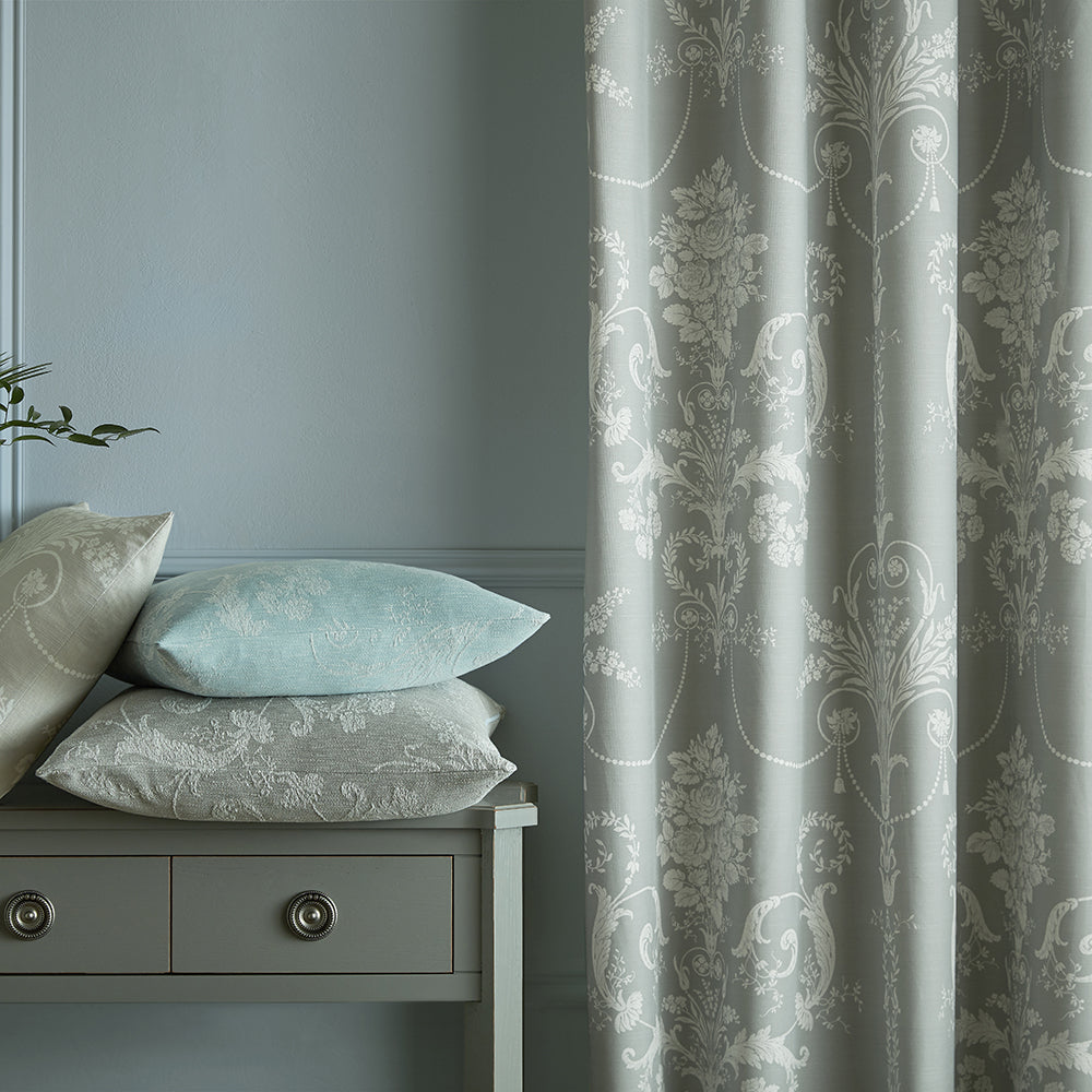 Laura Ashley Josette Woven Fabric Steel