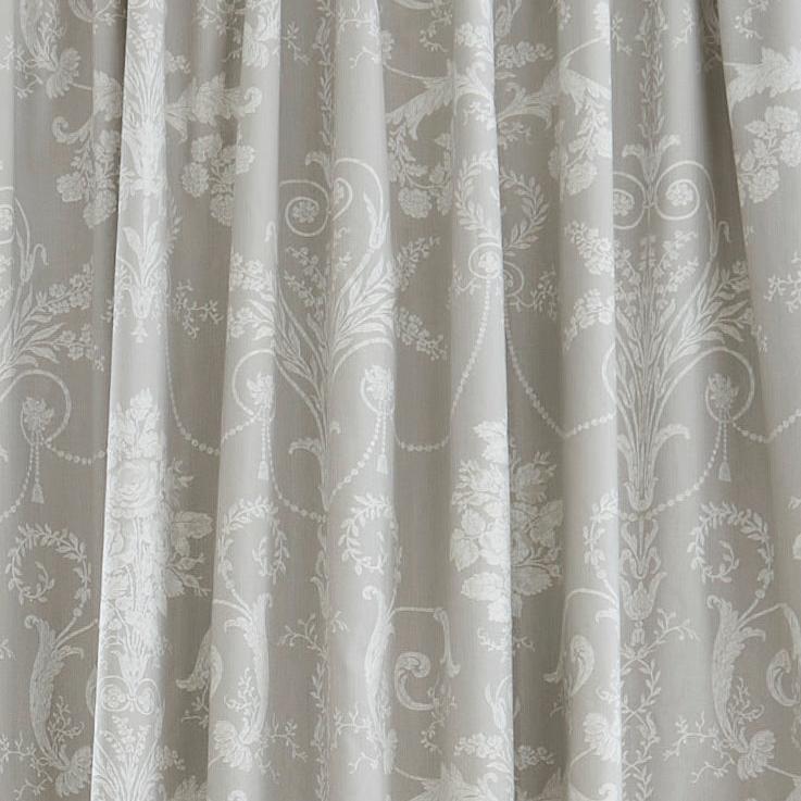 Laura Ashley Josette Ready Made Blackout Curtains Dove Grey