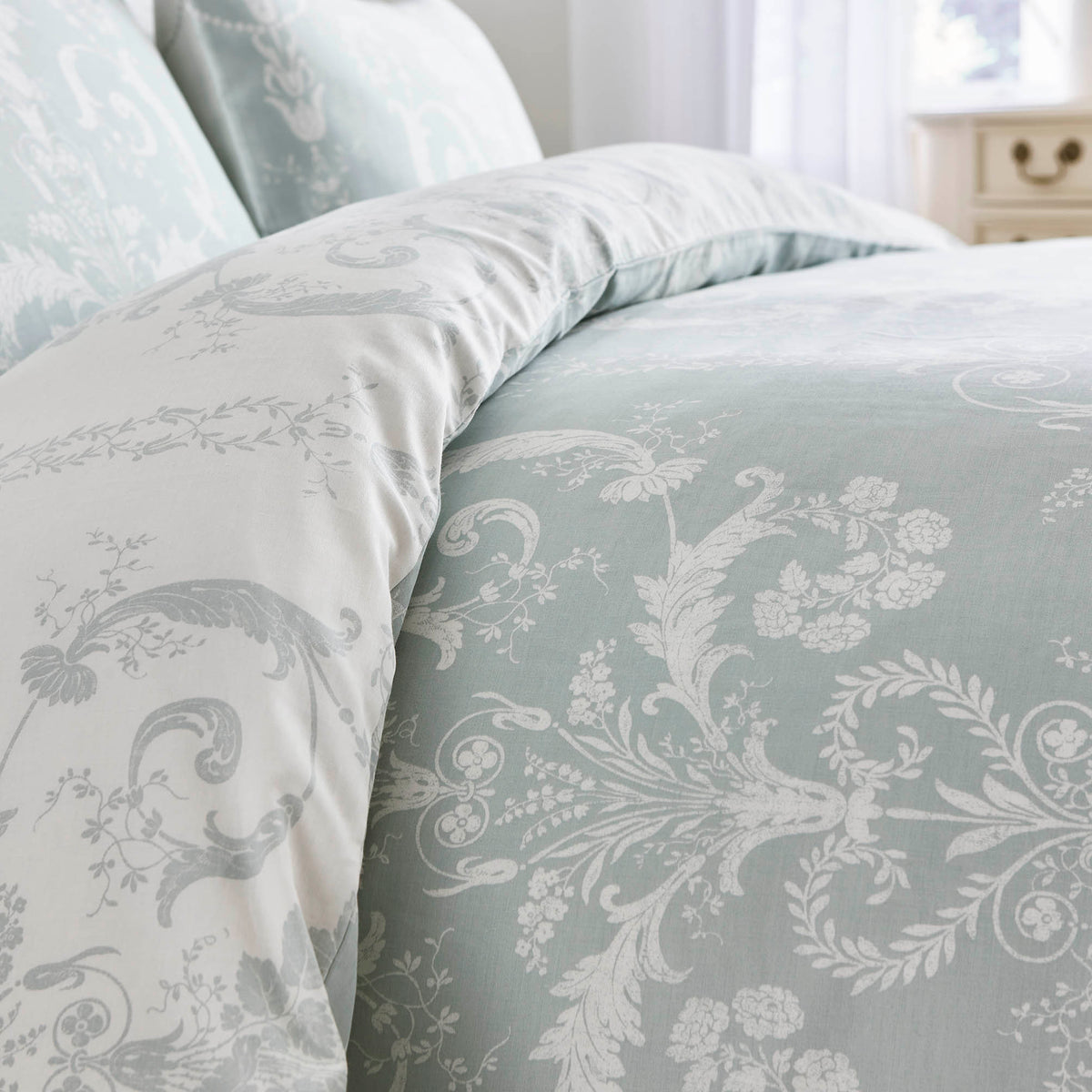 Laura Ashley Josette Pillowcase Housewife Duckegg