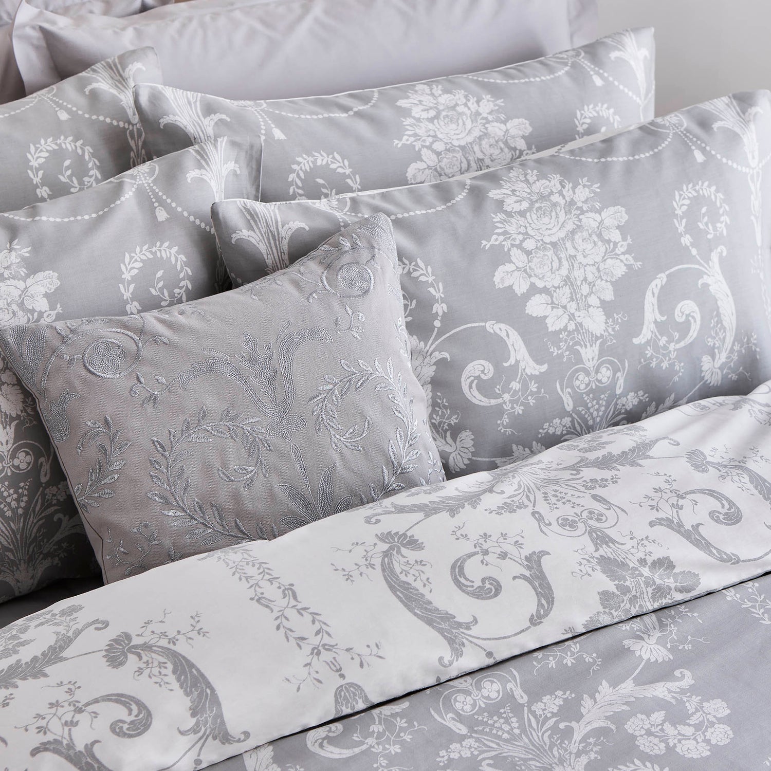 Laura Ashley Josette Pillowcase Housewife Steel