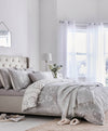 Laura Ashley Josette Duvet Cover Bedding Set Steel