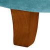 Cambridge Velvet Small Ottoman Footstool Teal