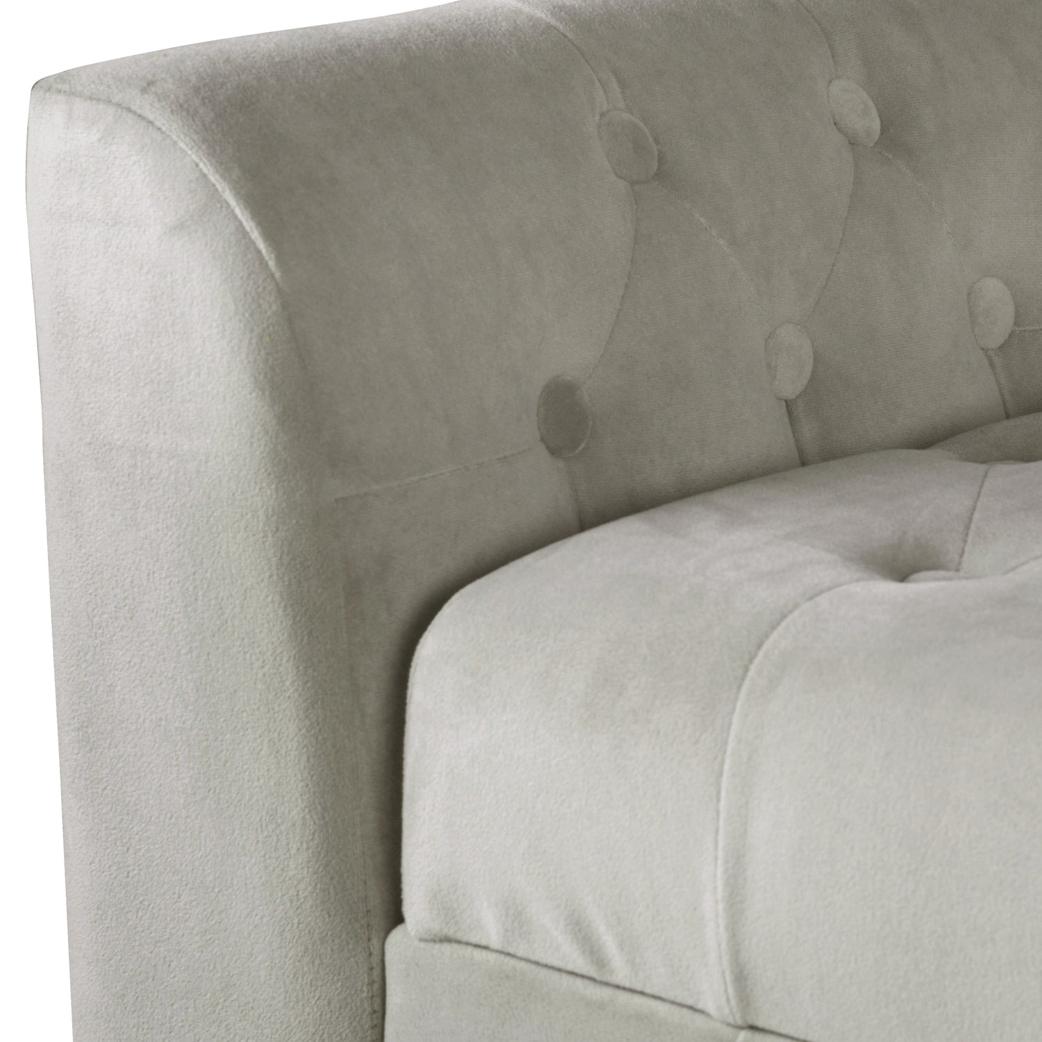 Oxford Chaise Longue Ottoman Bench Dove Grey