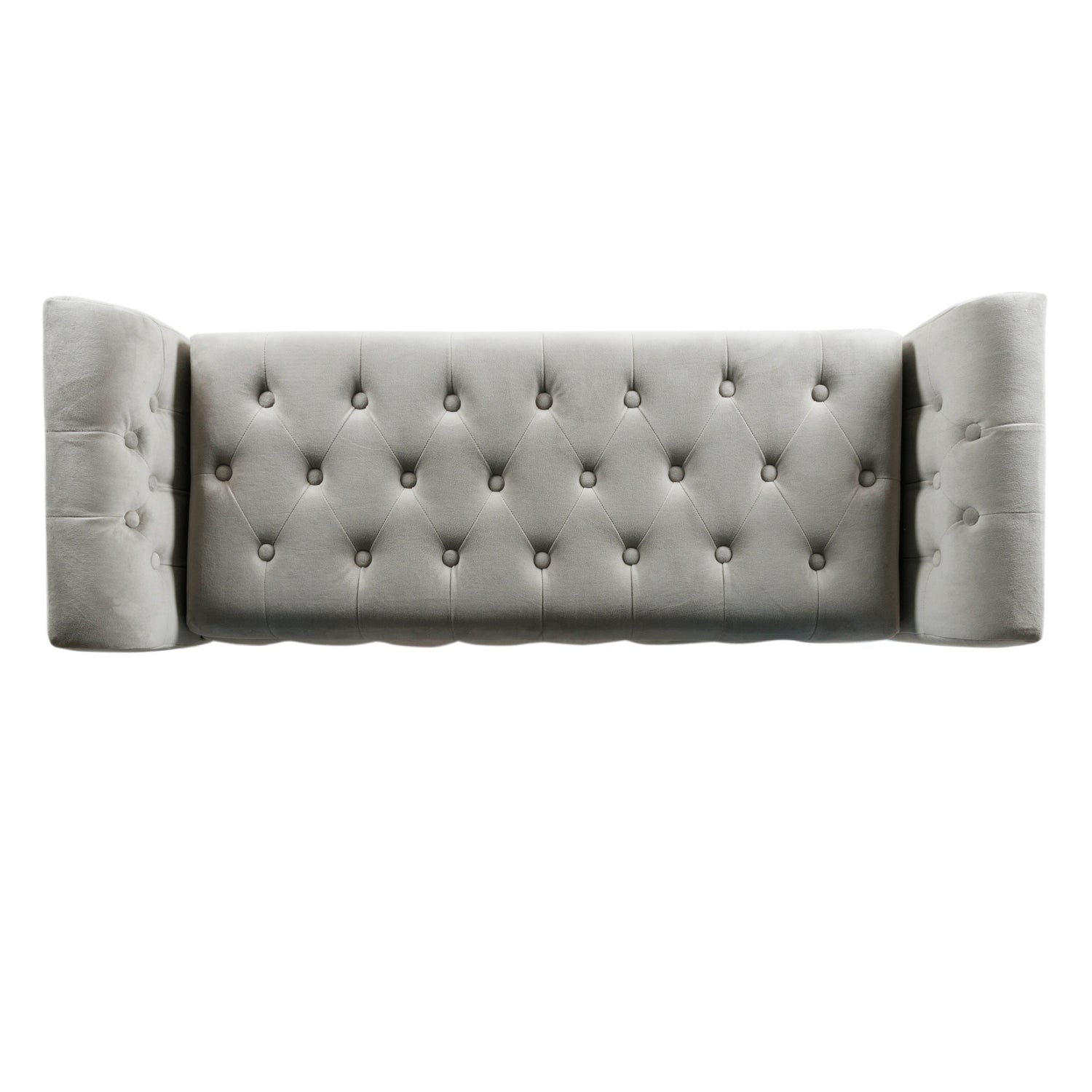 Oxford Chaise Longue Ottoman Bench Dove Grey