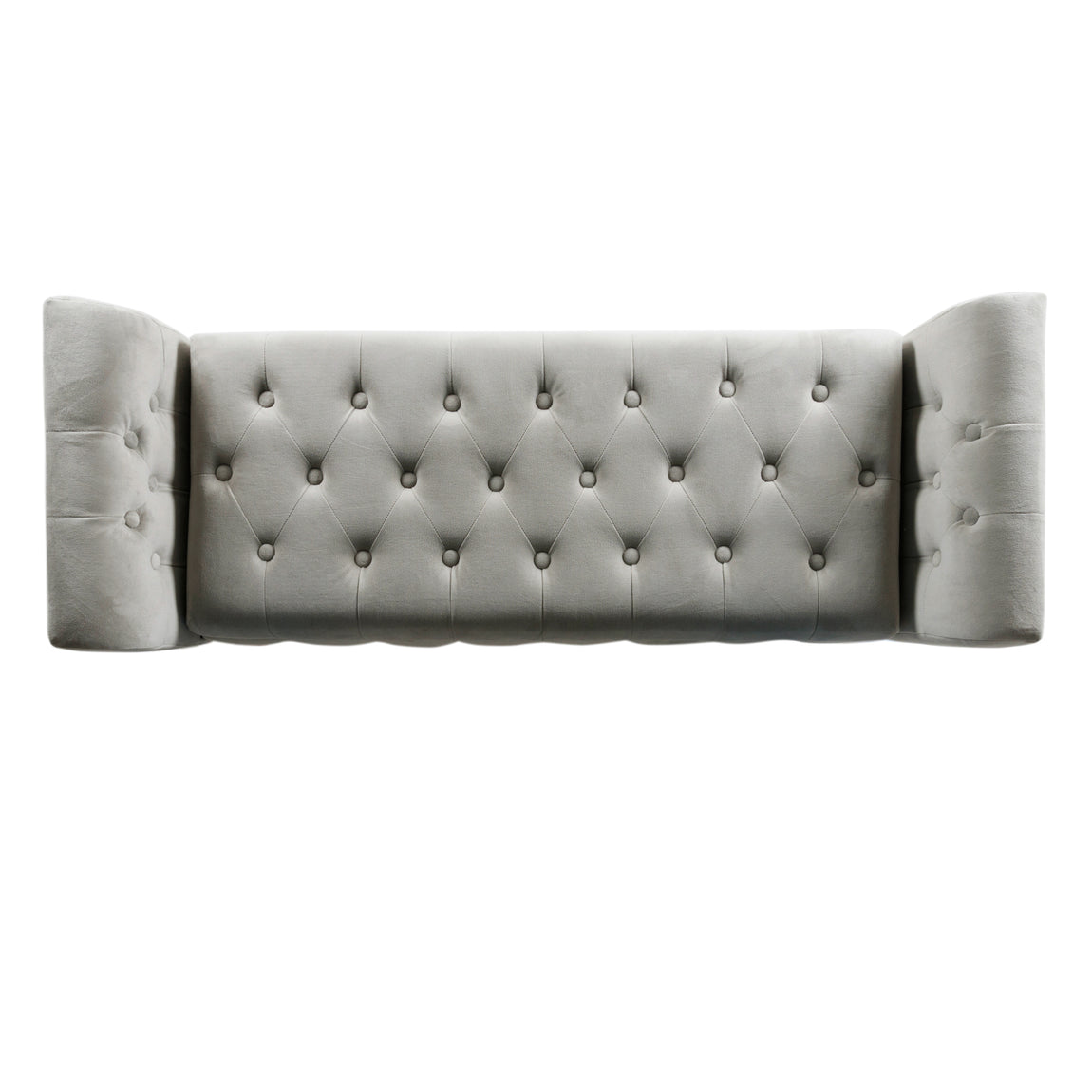 Oxford Chaise Longue Ottoman Bench Dove Grey