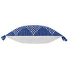 Furn. Kadie Indoor and Outdoor Woven 30cm x 60cm Filled Boudoir Cobalt