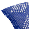 Furn. Kadie Indoor and Outdoor Woven 30cm x 60cm Filled Boudoir Cobalt
