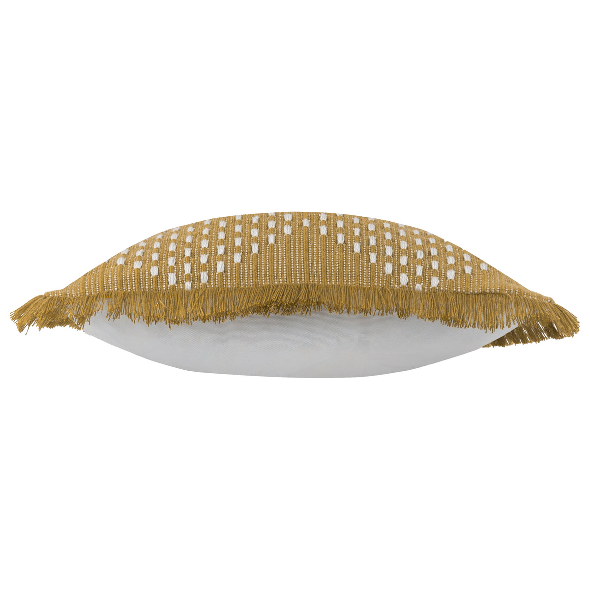 Furn. Kadie Outdoor and Indoor Woven 45cm x 45cm Filled Cushion Gold