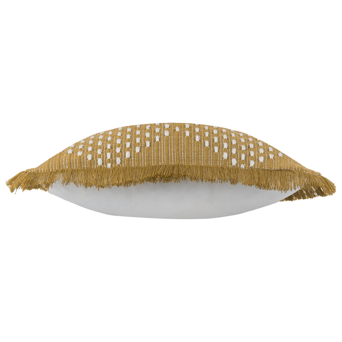 Furn. Kadie Outdoor and Indoor Woven 45cm x 45cm Filled Cushion Gold