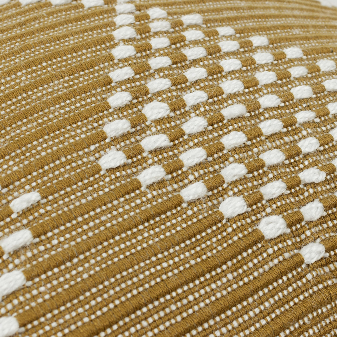 Furn. Kadie Outdoor and Indoor Woven 45cm x 45cm Filled Cushion Gold