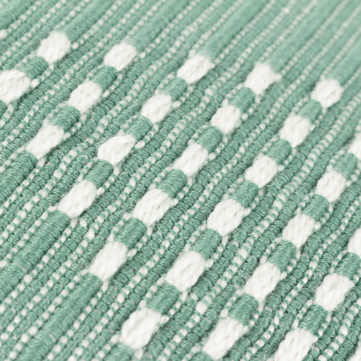 Furn. Kadie Outdoor and Indoor Woven 45cm x 45cm Filled Cushion Green