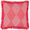 Furn. Kadie Outdoor and Indoor Woven 45cm x 45cm Filled Cushion Pink