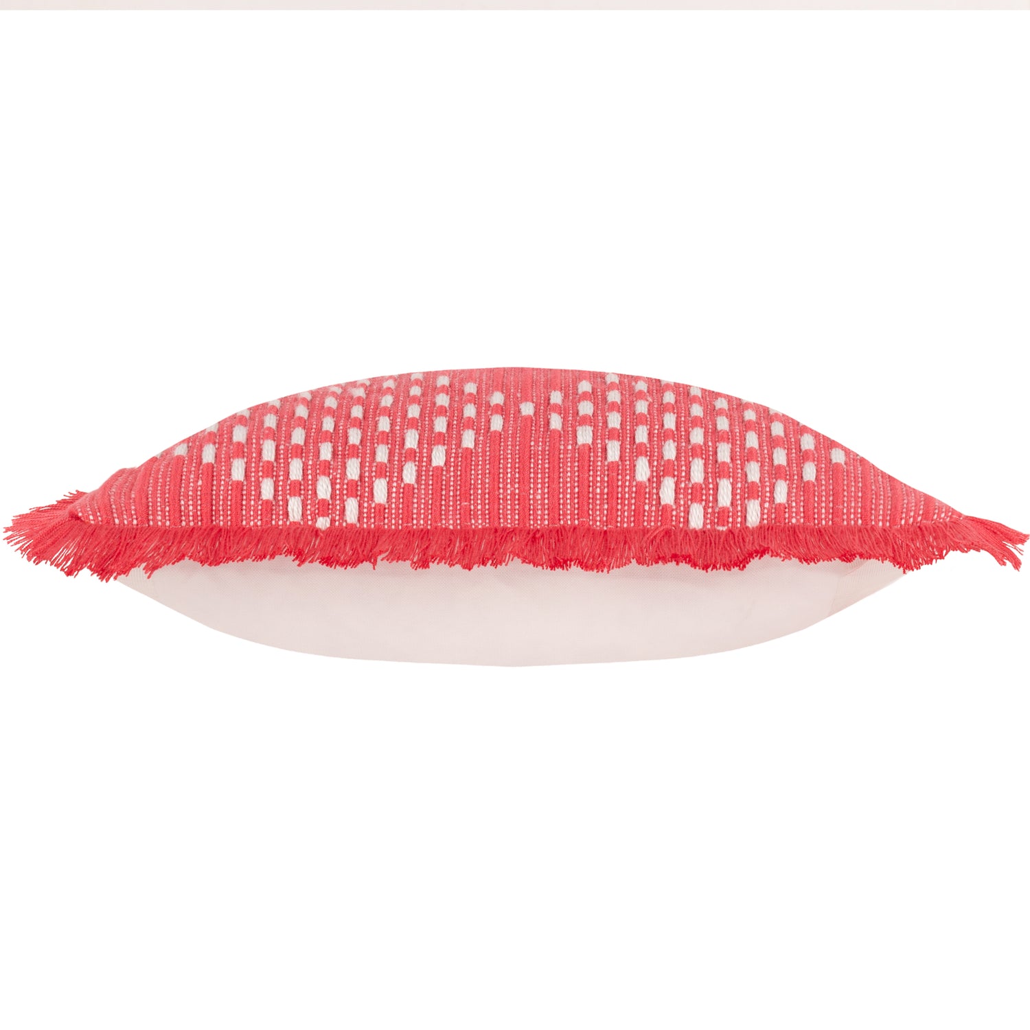 Furn. Kadie Outdoor and Indoor Woven 45cm x 45cm Filled Cushion Pink