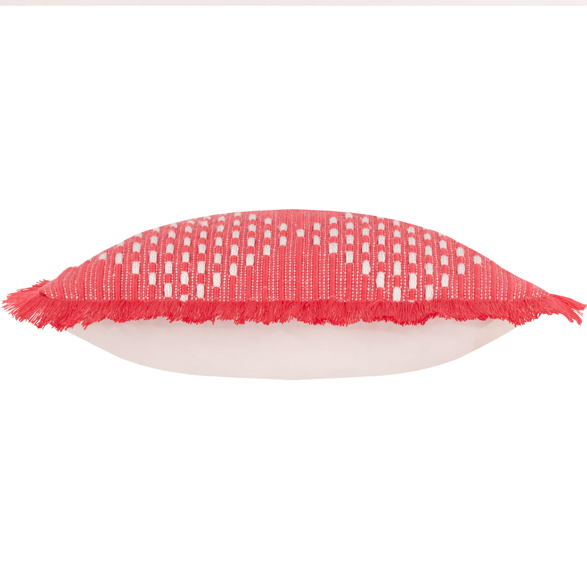 Furn. Kadie Outdoor and Indoor Woven 45cm x 45cm Filled Cushion Pink