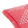 Furn. Kadie Outdoor and Indoor Woven 45cm x 45cm Filled Cushion Pink
