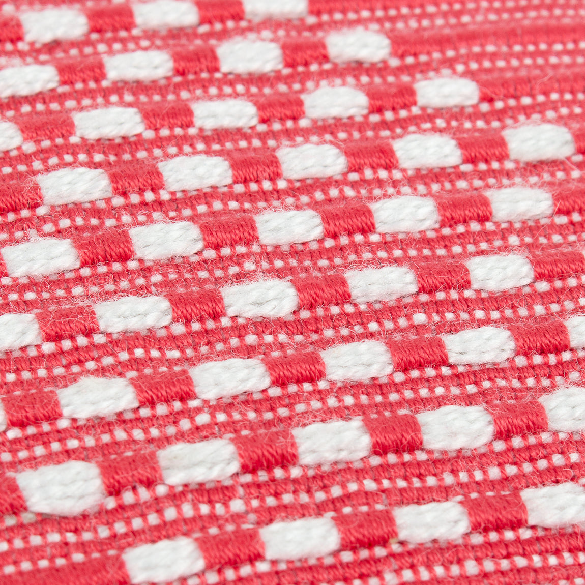 Furn. Kadie Outdoor and Indoor Woven 45cm x 45cm Filled Cushion Pink