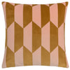 Furn. Kalho Velvet Jacquard 45cm x 45cm Filled Cushion Pink Ochre