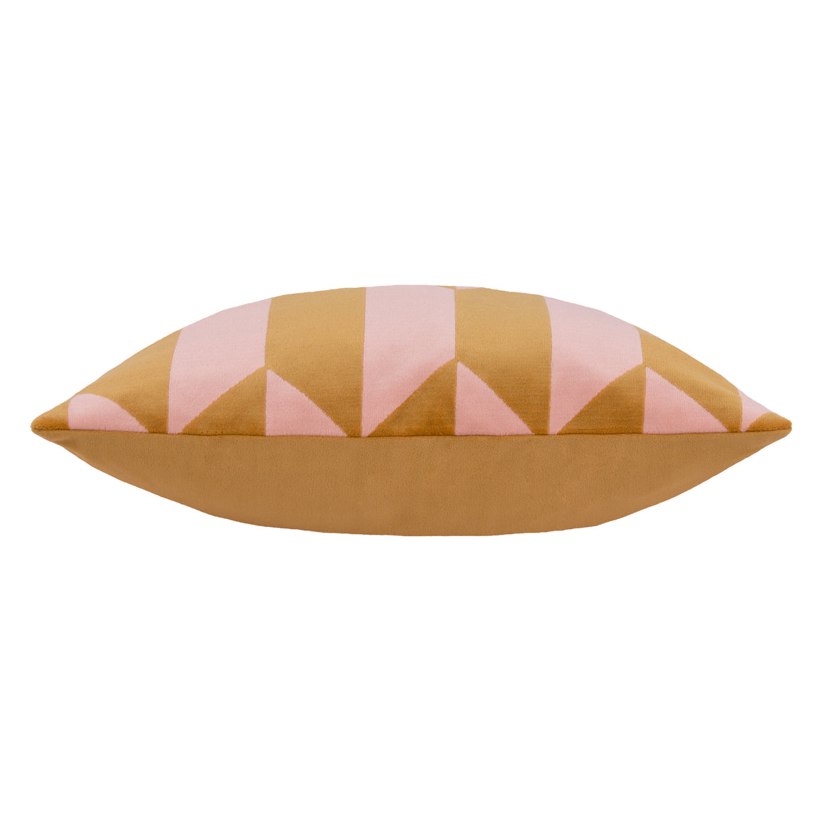 Furn. Kalho Velvet Jacquard 45cm x 45cm Filled Cushion Pink Ochre
