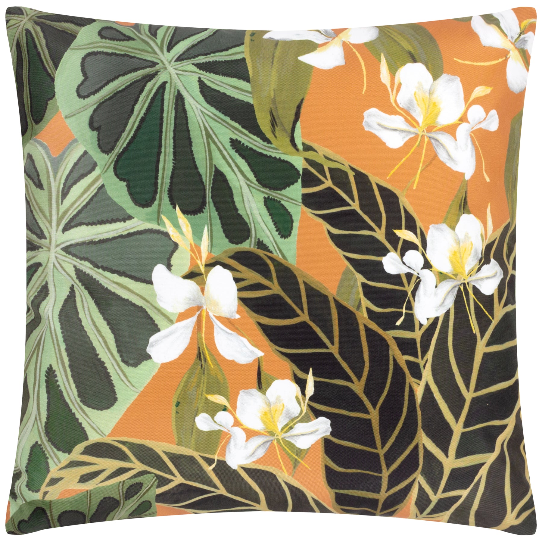 Kali Leaves Exotic Outdoor Filled Cushion 50cm x 50cm Multi