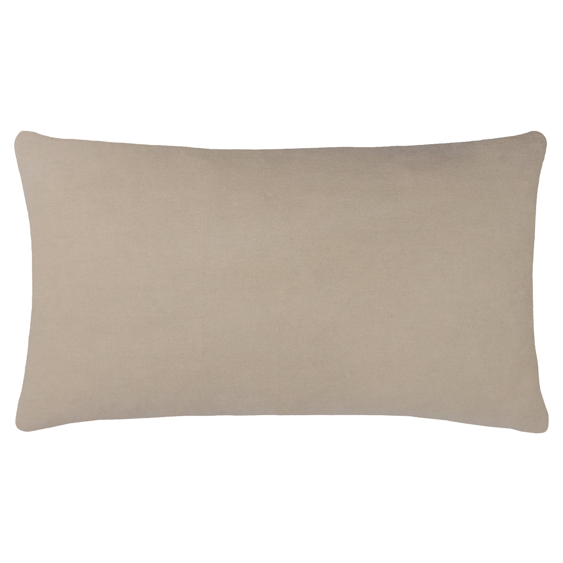 furn. Kalina Embroidered Cotton 35cm x 60cm Filled Boudoir Cushion Yellow
