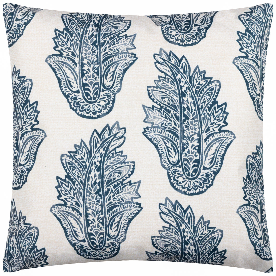 Kalindi Paisley Outdoor Filled Cushion 43cm x 43cm Navy