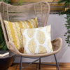 Kalindi Paisley Outdoor Filled Cushion 43cm x 43cm Saffron