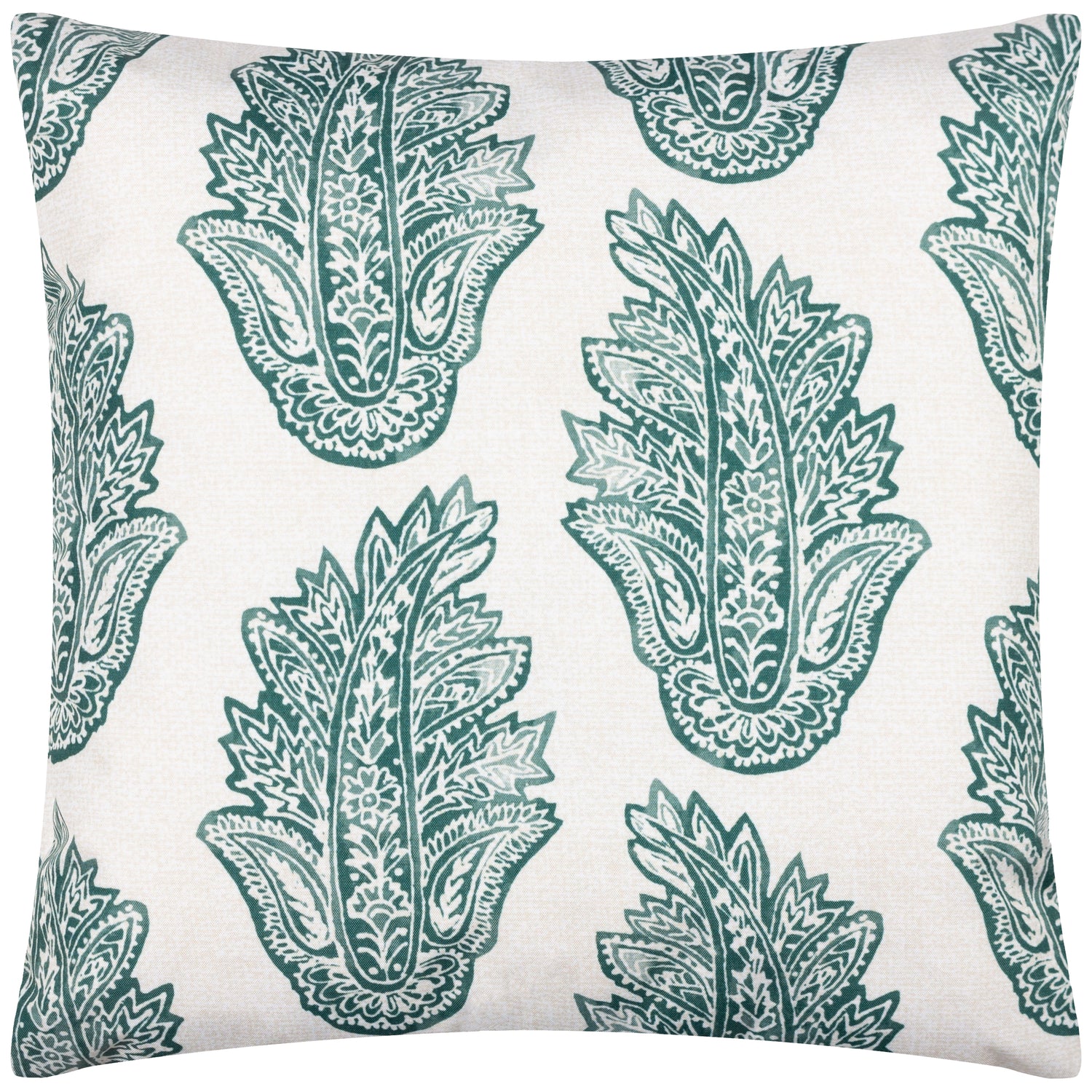 Kalindi Paisley Outdoor Filled Cushion 43cm x 43cm Teal