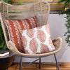 Kalindi Paisley Outdoor Filled Cushion 43cm x 43cm Terracota