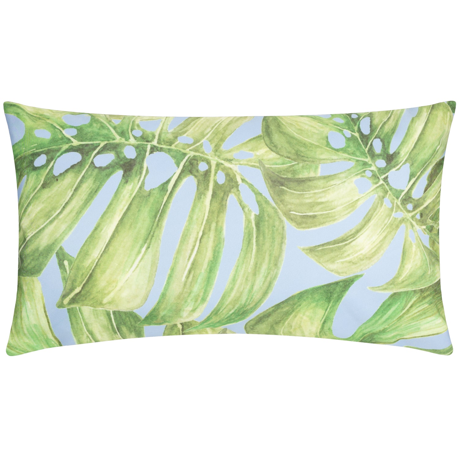 Kali Birds Exotic Boudoir Outdoor Filled Cushion 30cm x 50cm Sky Blue