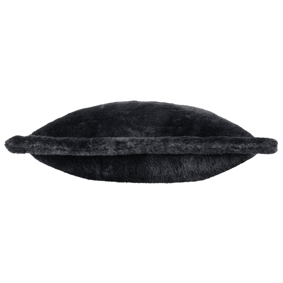 Kallu Faux Fur Filled Cushion 45cm x 45cm Black
